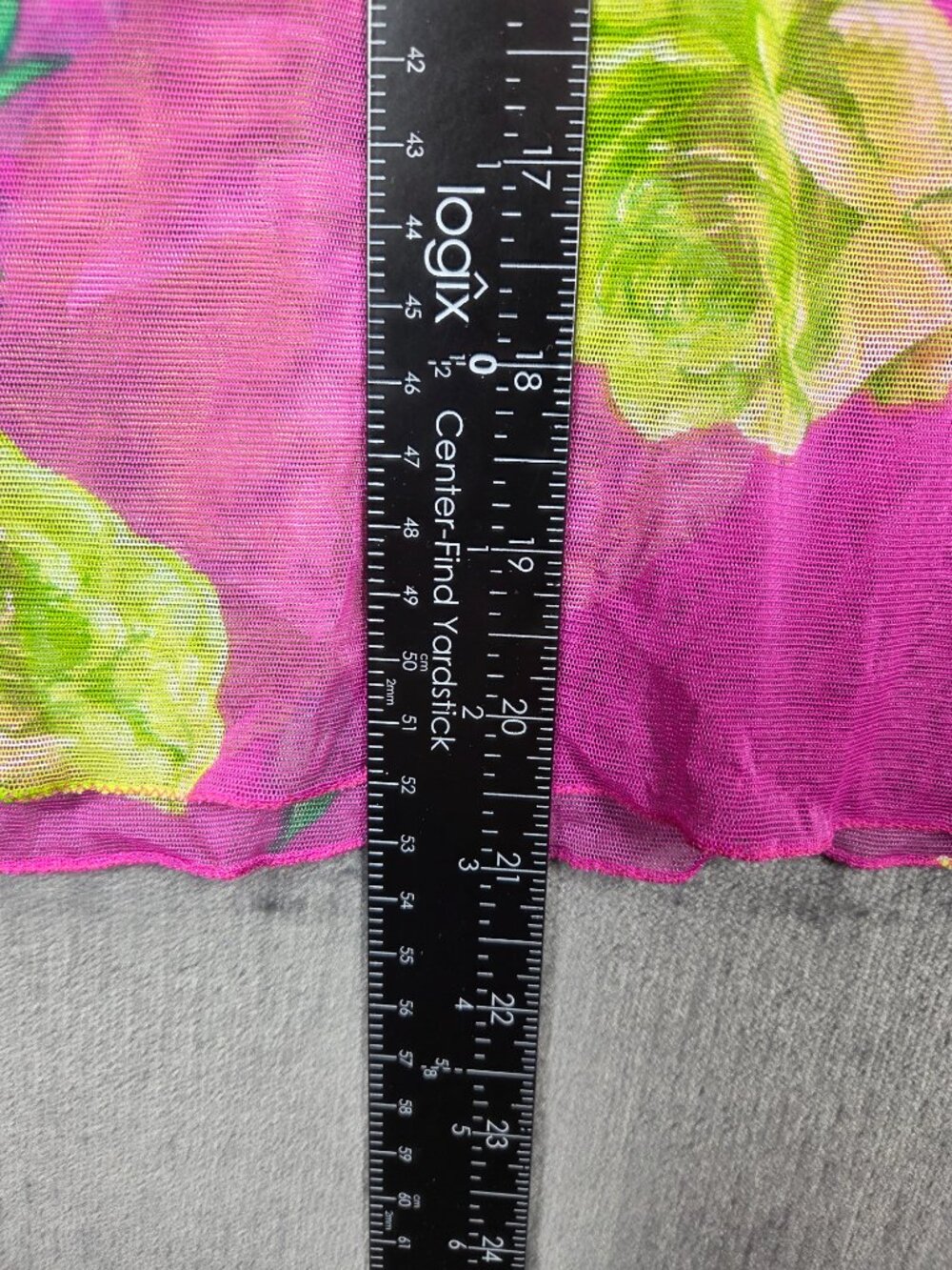 Dolce & Gabbana Top Womens Size XL Pink Floral Stretch Mesh RARE - Picture 6 of 7
